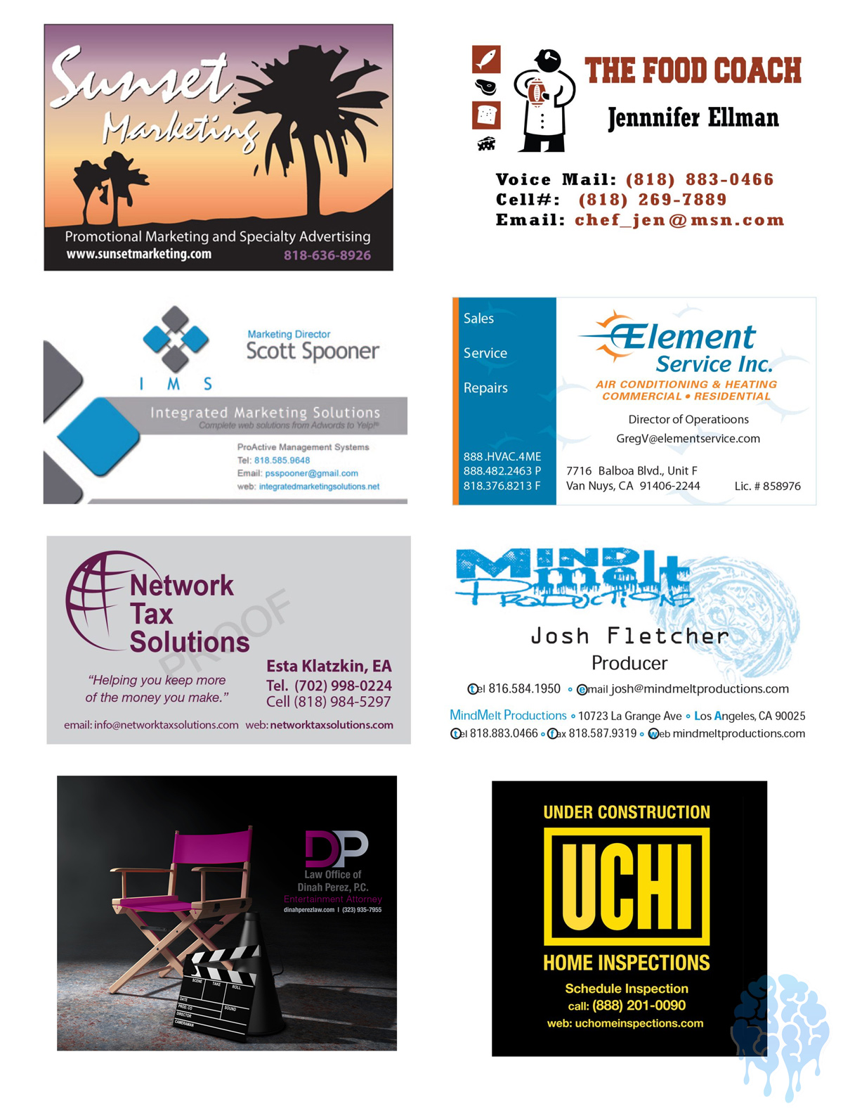 corporate identity and logo and business card samples